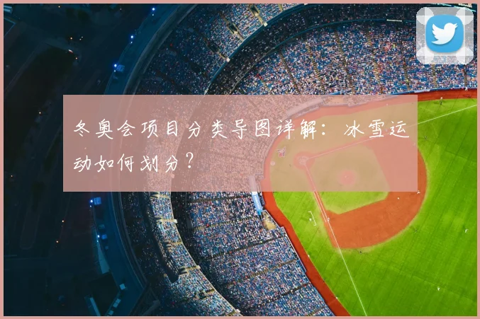 冬奥会项目分类导图详解：冰雪运动如何划分？